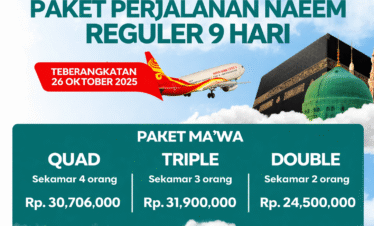Paket Perjalanan NAEEM Reguler – 9 Hari